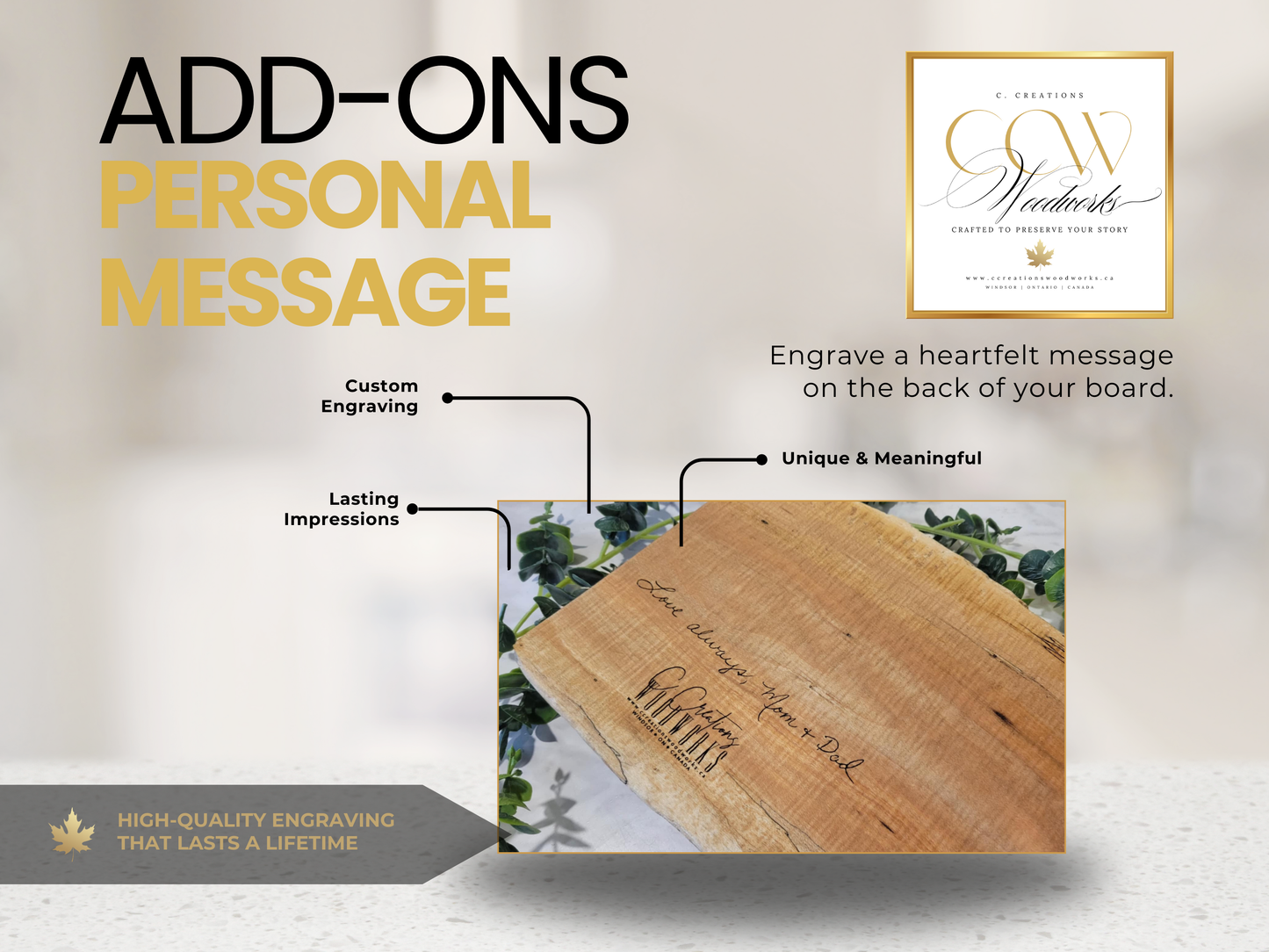 Live Edge Engraved Charcuterie Board | Personalized Home Portrait Serving Board | Custom Wood Gift - CCreations Woodworks